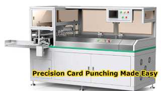 HX80PKP Semi Auto Paper Plastic Card Semi Auto Punching Machine