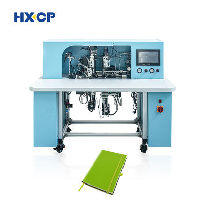 HX18B Semi Auto Notebook Ελαστική χορδή Εφαρμογή ταινίας Εγκατάσταση στο εξώφυλλο βιβλίων Μηχανή μαλακού εξώφυλλου σημειωματάρια μαλακού εξώφυλλου