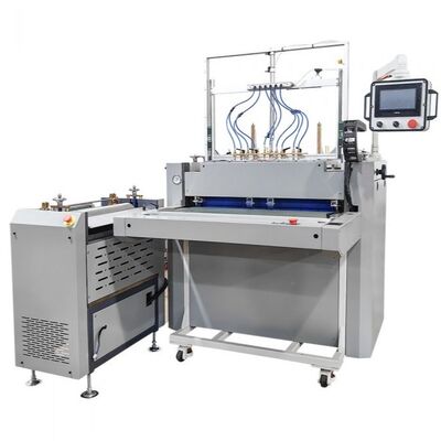 HXSCM Semi Auto Hardcover Case Making Machine ψηφιακός έλεγχος για την παραγωγή βιβλιοθήκες δαχτυλίδι δέσμες φωτογραφικά άλμπουμ και φακέλους
