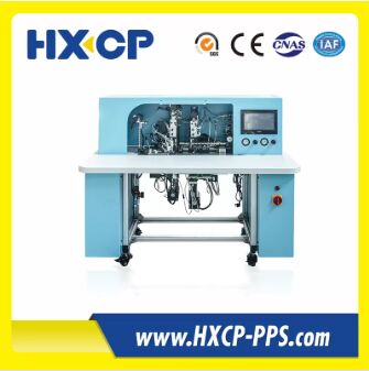 HX18B Semi Auto Notebook Elastic Band Fixing Machine Providing Fast and Elastic Band Fixing for Various Notebook Cover Types