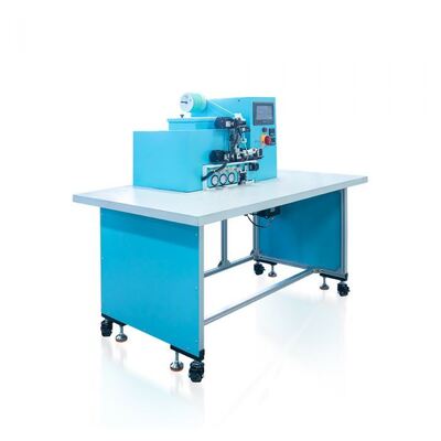 HX20EPL Semi Auto Elastic Pen Loop Applying Machine Cuts Elastic Bands From Roll And Applies Pen Loops On Notebooks Agendas Diaries