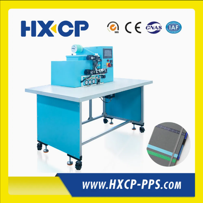 HX20EPL Semi Auto Elastic Pen Loop Applying Machine for Notebooks Agendas Diaries with Automatic Hot Melt Gluing and Pressing Function