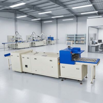 HX480P Τροφοδότης καλύμματος Stitcher Trimmer Three Side Cutting 2800 Cycles Hour